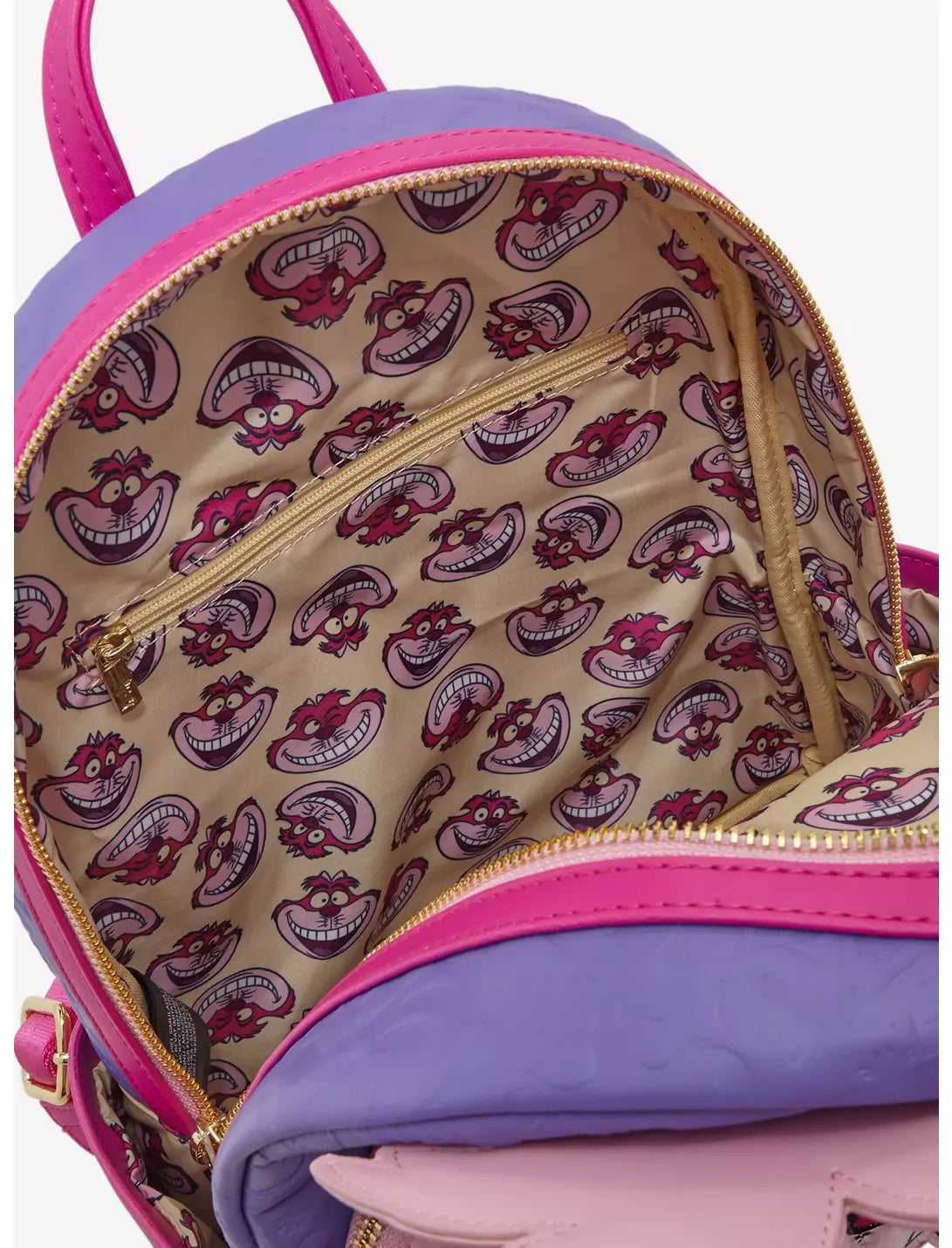 Loungefly Disney Alice in Wonderland Fuzzy Cheshire Cat Mini Backpack - BoxLunch Exclusive